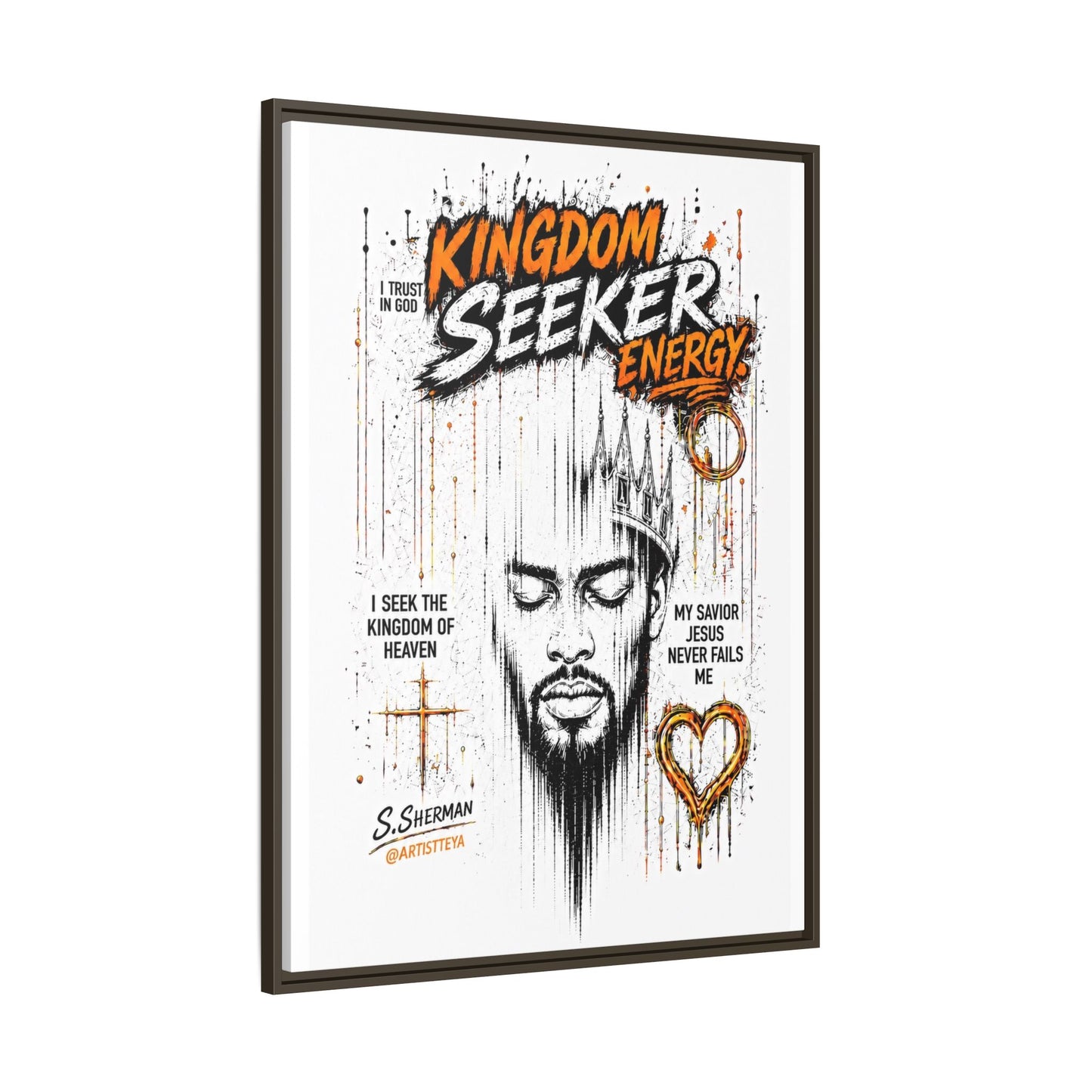 Kingdom Seeker Energy™

Faith-Inspired Contemporary Art  Canvas Print Matte Canvas, Framed (Multi-color)